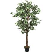 Ficus artificiel 756 feuilles 150 cm vert vidaXL -