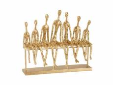 Paris prix - statuette déco "7 personnes sur banc"
