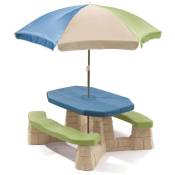 Table de pique-nique avec parasol Aqua Step2 n/a