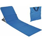Chaise longue de plage - couleur : bleu