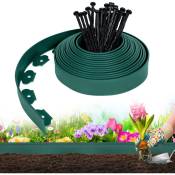 Aufun - Bordure de pelouse Flexible en Plastique 10mx5cm