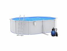 Vidaxl piscine avec pompe filtrante à sable et échelle