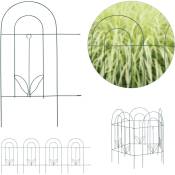 Bordure potager, clôture jardin 5 éléments, en métal,