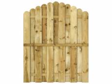 Vidaxl portail de jardin bois de pin imprégné 100x125