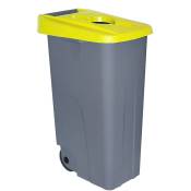 Denox - Conteneur Recyclage, 85 l, Jaune - Yellow