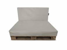 Funda para sofá de palet gris claro polipiel para