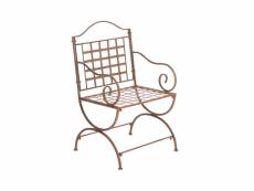 Chaise de jardin lotta , marron antique