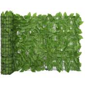 Vidaxl - cran de balcon avec feuilles vert 400x75 cm