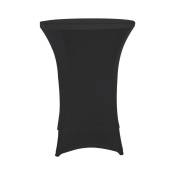 Perel Standing table cover Housse de table de bar noir