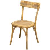 Chaise en bois de frêne rustique vintage 88x55x48