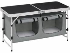 Table de pique nique pliante.table en aluminium.hauteur