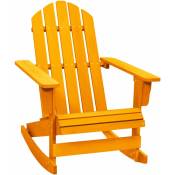 Chaise à bascule de jardin Adirondack Bois de sapin