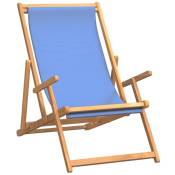 Vidaxl - Chaise de plage pliable Bois de teck solide