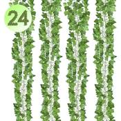 Hengda - Lierre Guirlande 24 pièces Plantes Artificielles,