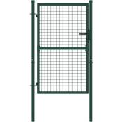 Vidaxl - Portail de clôture Acier 100x125 cm Vert