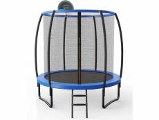 Costway trampoline de 245 cm avec filet de clôture,