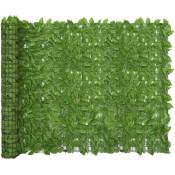Écran de balcon avec feuilles vert 600x150 cm vidaXL