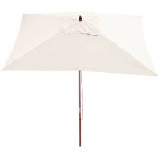 Parasol en bois, parasol de jardin Florida, parasol
