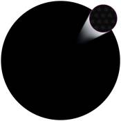 Couverture de piscine Noir 488 cm pe Vidaxl Black