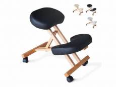 Chaise orthopédique de bureau en bois confortable