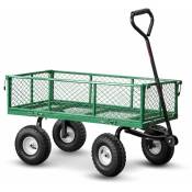 Chariot de jardin en acier 97X52X59CM - 250kg max -