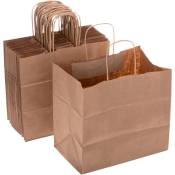 Sos sacs en papier kraft biodégradable avec poignées,