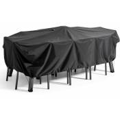 Housse de table de jardin noire 240 x 130 cm - Noir