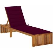 Transat chaise longue bain de soleil lit de jardin