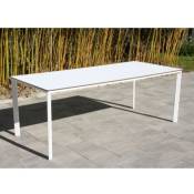 Table à manger de jardin MEET 200x90 cm en aluminium