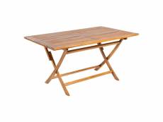 Table pliante en teck rectangular 150x90 cm Q83274503