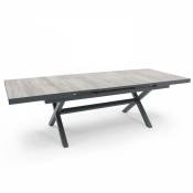 Table extensible 10 places en céramique et aluminium