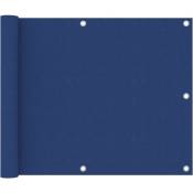 Écran de balcon Bleu 75x600 cm Tissu Oxford vidaXL
