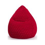 Pouf Fluffy Hearts XL Rouge - Rouge