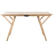 Table pliante en bois naturel CM.70X140XH72