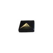Chapeau Pyramide Epoxy Noir - Dessus de poteau 7x7