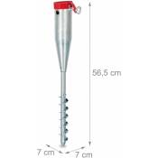 Douille pied de sol pied de parasol 25-55 mm acier