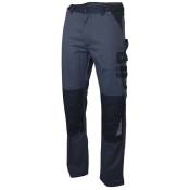 LMA - Pantalon bicolore sulfate multipoches gris/noir