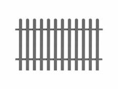 Vidaxl clôture à piquets wpc 200x120 cm 42821