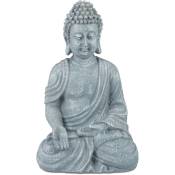 Relaxdays - Statue Bouddha position assise 18cm, objet