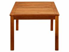 Vidaxl table basse de jardin 110x60x45 cm bois solide