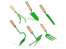 Kit 6 outils de jardin vito kit jardinier acier s235