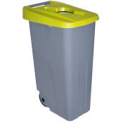 Denox - Conteneur Recyclage, 110 l, Jaune - Yellow