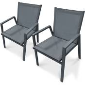 Dcb Garden - floride - Lot de 2 fauteuils de jardin
