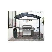 Habrita Foresta - Carport pour barbecue à double toit