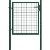 Vidaxl - Portail de clôture Acier 100x75 cm Vert