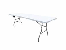 Table pliante rectangulaire 239 x 74 x 74cm werkapro