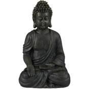 Relaxdays - Statue Bouddha position assise 18cm, objet