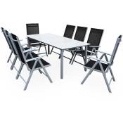 Salon de jardin aluminium »Bern« 1 table 8 chaises