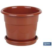 Cofan - Pot de fleurs rond avec soucoupe Spécial pour