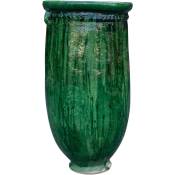 Vase en terre cuite Sahara Desert finition vert glacé
